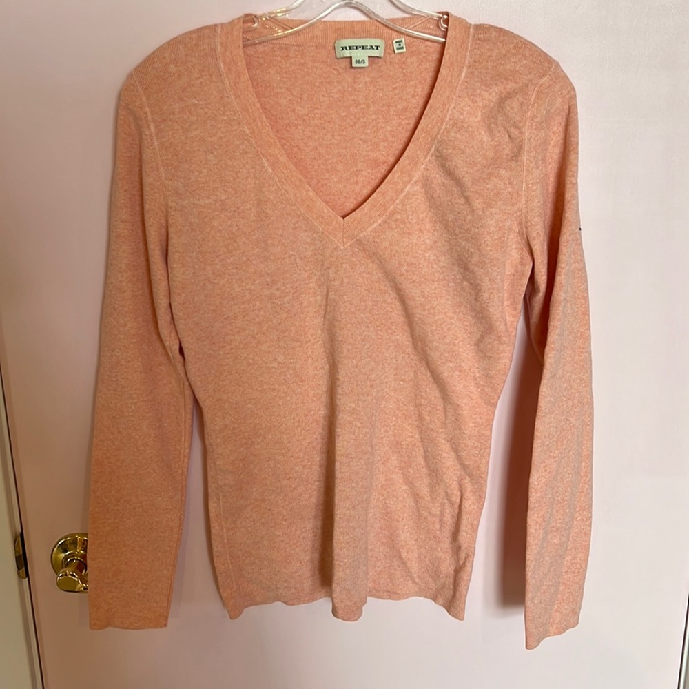 Pink cotton sweater